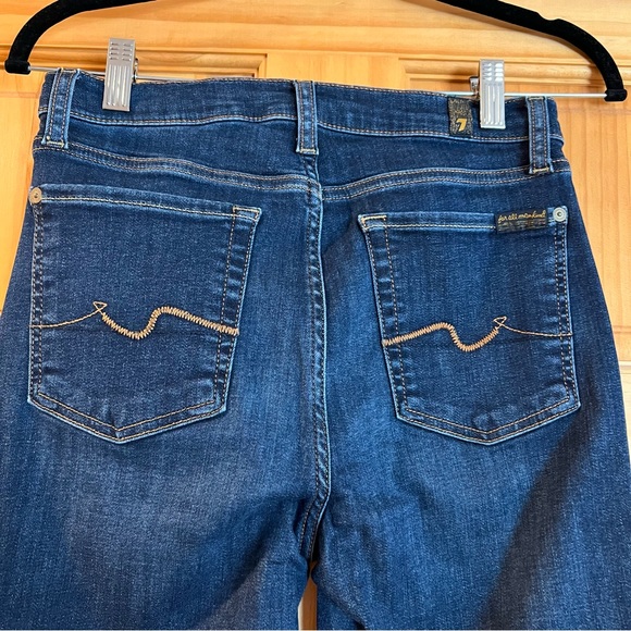 7 For All ManKind high waist ankle gwenevere skinny jeans size 27 - Picture 4 of 11